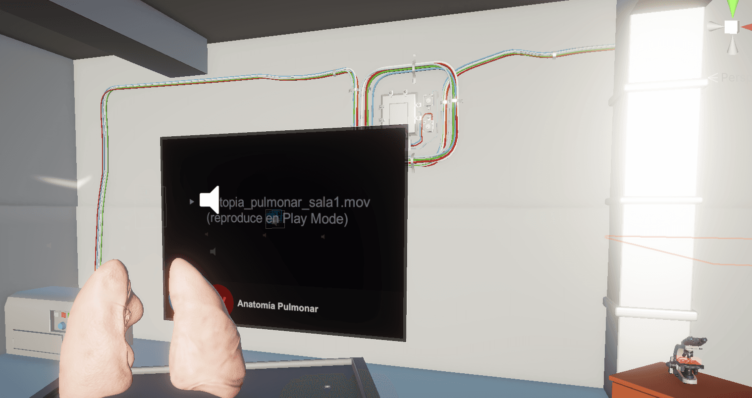 PulmoMed en un laboratorio de realidad virtual